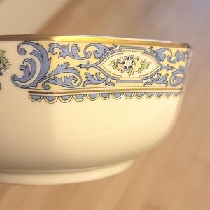 Authentic Lenox China, Large Octogonal Bowl Autumn, Hand Decorated with 24k Gold